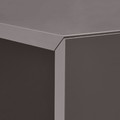 EKET Cabinet combination with legs, white dark grey/wood, 35x35x80 cm