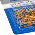 Paper Clips 28mm 50pcs, gold