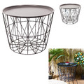 Tray Table Basket Avignon, dark beige