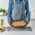 MÅNTAGG Pizza tin, non-stick coating dark grey, 37 cm