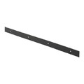 GoodHome Kitchen Worktop Skirting Board 38 mm, square, black