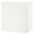 BESTÅ Wall-mounted cabinet combination, white/Sutterviken white, 60x42x64 cm