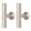 GoodHome Cabinet Handle Sumac T, silver, 2 pack