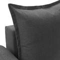 HOLMSUND 3-seater sofa-bed, Nordvalla, dark grey