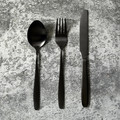 Cutlery Set Charbon 16pcs, black
