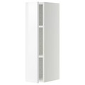 METOD Wall cabinet with shelves, white/Ringhult white, 20x80 cm