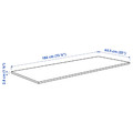 EKBACKEN Worktop, grey-beige stone effect/laminate, 186x2.8 cm
