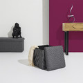 Folding Storage Pouffe Vels Atom, grey