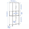 TROTTEN Cabinet with doors, white, 70x35x173 cm