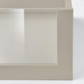KOMPLEMENT Drawer with glass front, beige, 75x58 cm