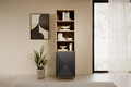 Shelving Unit Asha, artisan / rivier stone matt