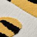 IDROTTSHALL Rug, tiger yellow/black, 110x125 cm