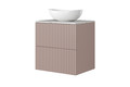 Wall-mounted Wash-basin Cabinet MDF Nicole 60cm, antique pink
