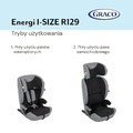 Graco Energi i-Size R129 2-in-1 Car Seat with ISOFIX and Top Tether, meteor