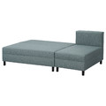 ANGSTA 3-seat sofa-bed, with chaise longue, turquoise