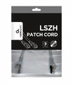 Gembird Patch Cord RJ45 Cat6A S/FTP LSHZ 0.25m, grey