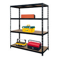 Metal Shelving Unit 180 x 150 x 6 cm 4 Shelves 300 kg, black