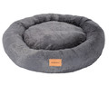 MIMIKO Pets Dog Bed Lair Shaggy Round XL 75cm, graphite