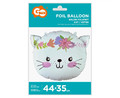 Foil Balloon Cat 35x44cm