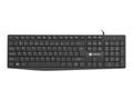 NATEC Keyboard Nautilus US, slim, black