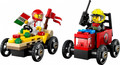 LEGO City Pizza vs. Fire Truck Race Car Pack 5+