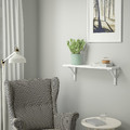 TRANHULT / SANDSHULT Wall shelf, white stained aspen, 80x20 cm