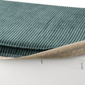 KIVIK Cover for footstool with storage, Kelinge grey-turquoise