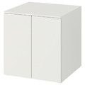 SMÅSTAD / PLATSA Cabinet, white white, with 1 shelf, 60x55x63 cm