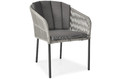 Outdoor Chair VICTORIA, black-grey