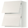 METOD Wall cab horizo 2 doors w push-open, white/Veddinge white, 60x80 cm