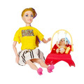 Doll 29cm with Baby, 1pc, assorted, 3+