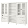 HEMNES Storage combination w doors/drawers, white stain, 270x197 cm