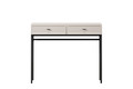 Dressing Table Lorini 100, cashmere, black T knobs, black legs
