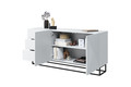 Cabinet with 3 Drawers & 2 Doors 167 cm Asha, metal legs, matt white