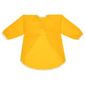 MÅLA Apron with long sleeves, yellow