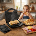 Esperanza Sandwich Maker 3in1 Portobella EKT006, black