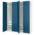 PAX / FYRUDDEN Wardrobe combination, white/white, 200x60x236 cm