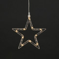 Christmas Stars 3 LED Window Decoration, warm/cool white, battery-operated