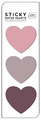 Sticky Notes Hearts 45x45/25 Sheets, 1pc, assorted colours
