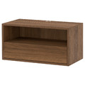 EKET Media shelf, brown/walnut effect, 70x35x35 cm