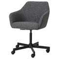 TOSSBERG / MALSKÄR Swivel chair, Gunnared dark grey/black