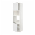 METOD Hi cb f oven/micro w 2 drs/shelves, white/Stensund white, 60x60x220 cm