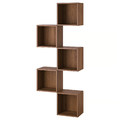 EKET Wall-mounted storage combination, walnut effect