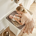 LEANDER topper for changing mat, mocca