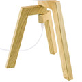 GoodHome Table Lamp Trianoy E14, white/wood