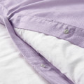 NATTSVÄRMARE Duvet cover and 2 pillowcases, lilac, 200x200/50x60 cm