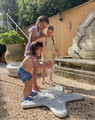Vanilla Copenhagen Sprinkler Water Mat Seashell 2+