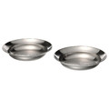 GRILLTIDER Deep plate, stainless steel, 21 cm, 2 pack
