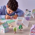 GLIS Box with lid, transparent, 17x10 cm