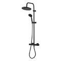 GoodHome Thermostatic Shower Set Cavally, black